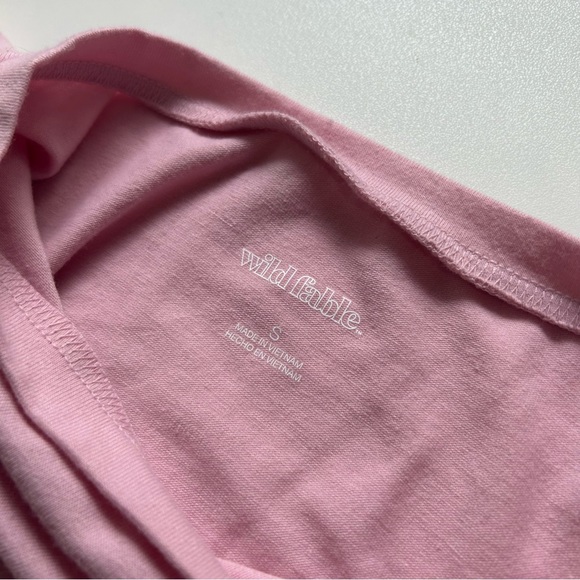 Target Wild Fable Cropped Pink Short-sleeve - Picture 3 of 3